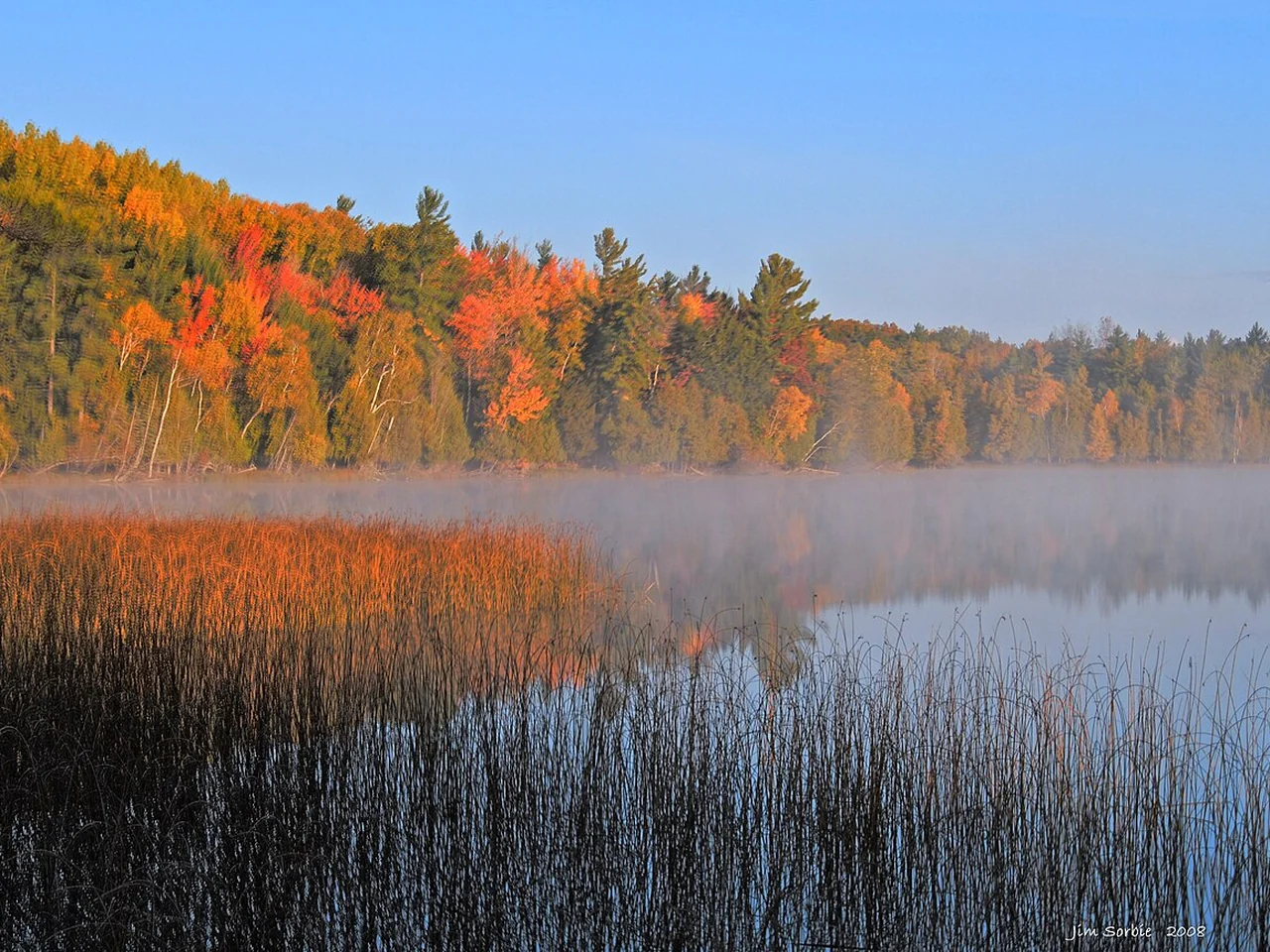 Otter Lake at dawn, Sleeping Bear Dunes National Lakeshore