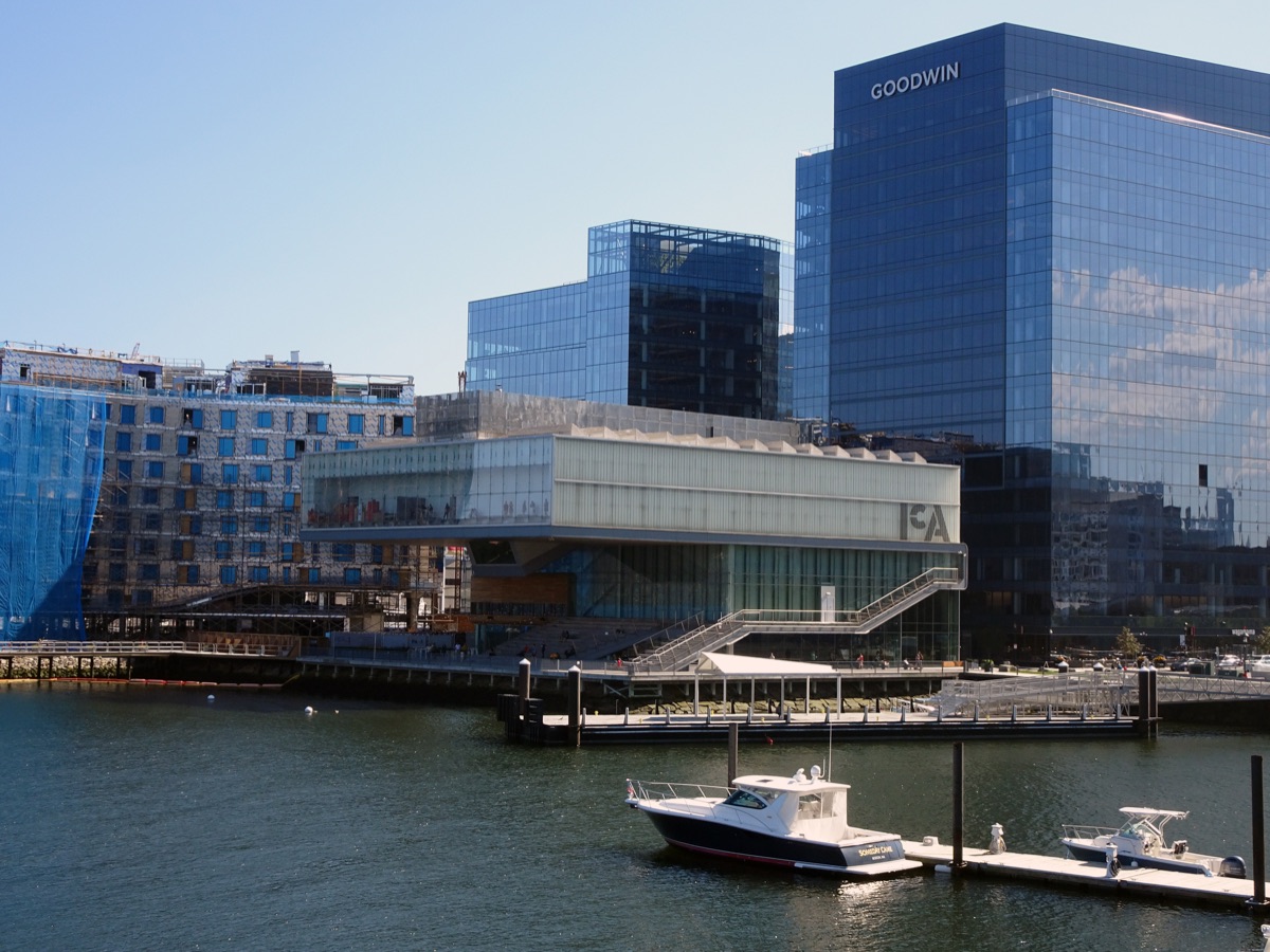 Boston Institute of Contemporary Art beside the harbor