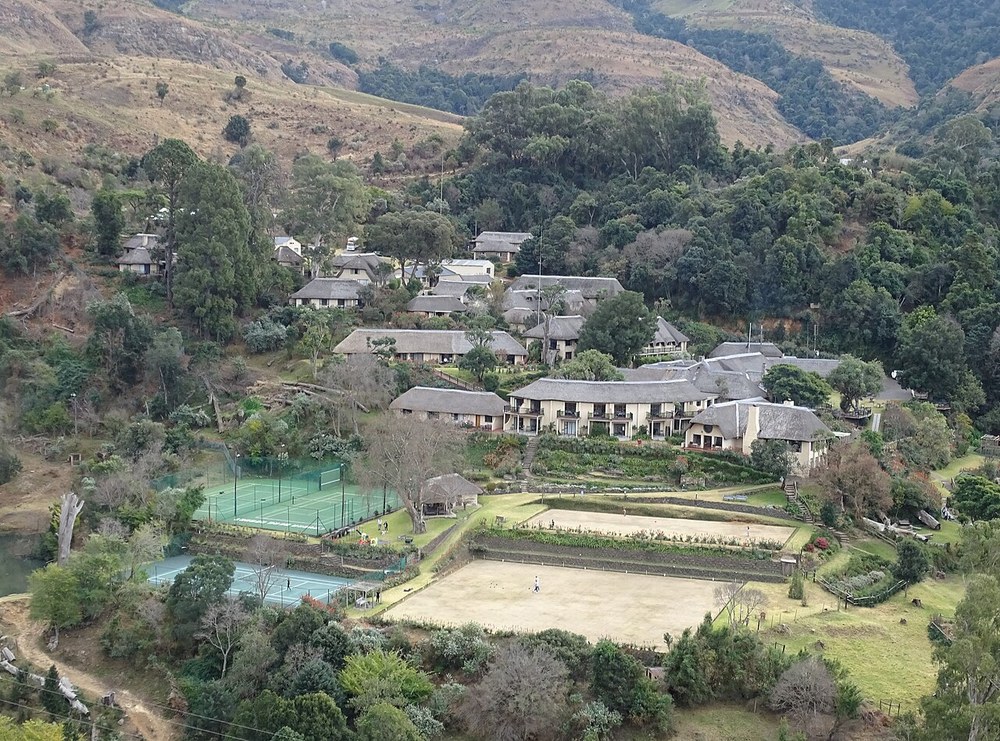 Pool and grounds at The Cavern Drakensberg Resort