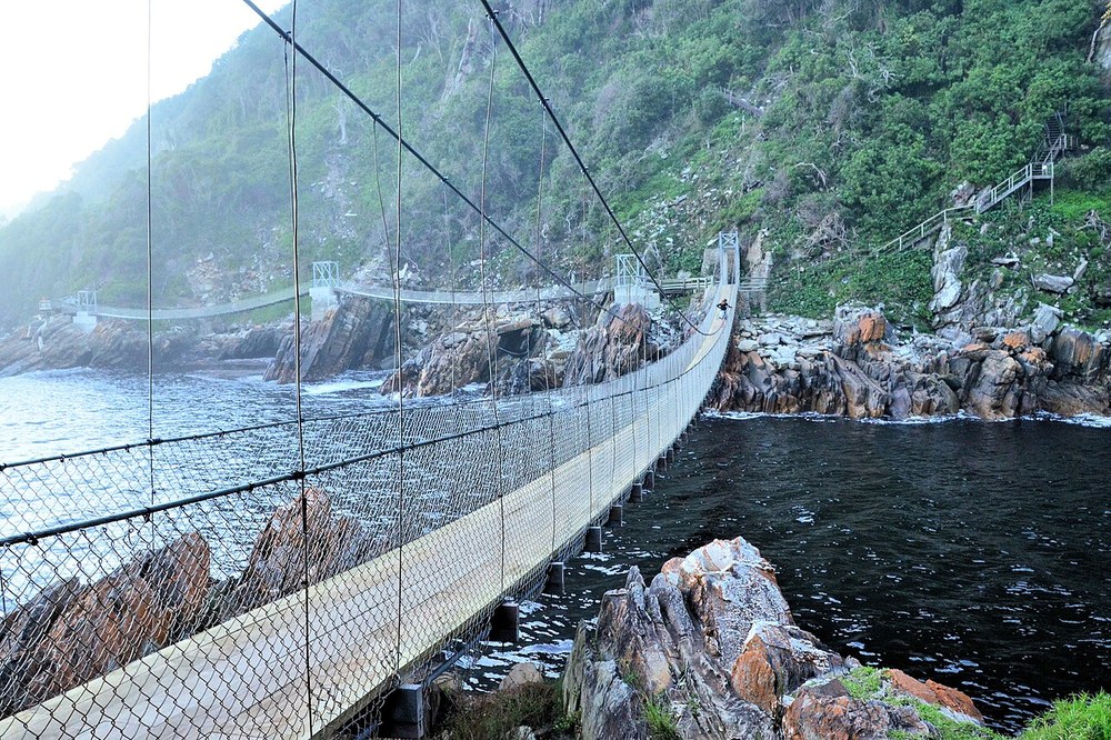 The suspension bridge at Storms River Mouth